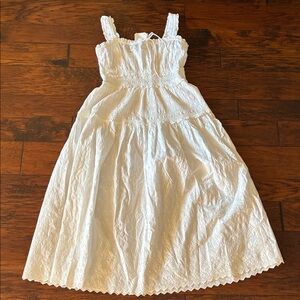 NWT GapxDOEN bright White Eyelet Dress